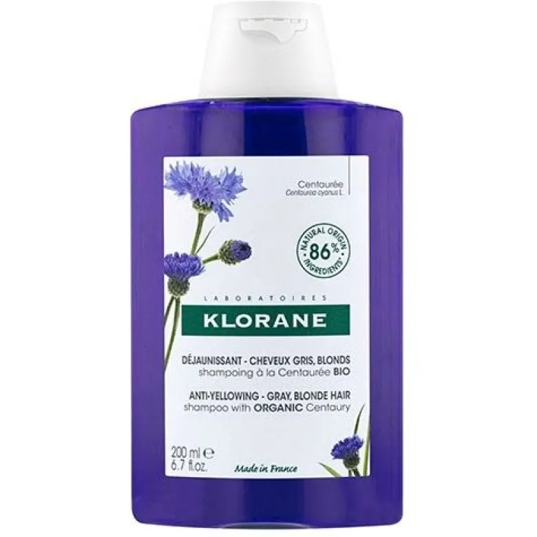 Klorane Shampoo alla Centaurea Bio Anti-Ingiallimento 200 ml