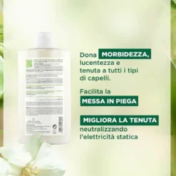 Klorane Shampoo al Latte di Mandorla Morbidezza e Tenuta 400 ml