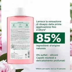 Klorane Shampoo Delicato alla Peonia Bio Lenitivo 400 ml