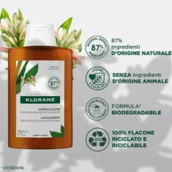 Klorane Shampoo Riequilibrante Antiforfora con Galanga 200 ml