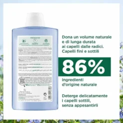 Klorane Shampoo Volumizzante al Lino Bio Capelli Sottili 400 ml