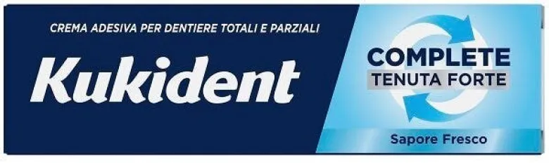 Kukident complete crema adesiva tenuta forte sapore fresco 47g