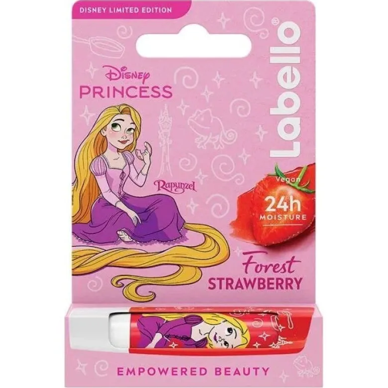 Labello Disney Princess Limited Edition Rapunzel Balsamo Labbra Colorato Burrocacao Aroma Fragola 4.8g