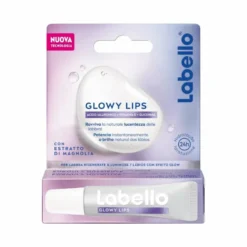Labello glowy lips per labbra secche ultra-idratante acido ialuronico + vitamina e + glicerina 10ml