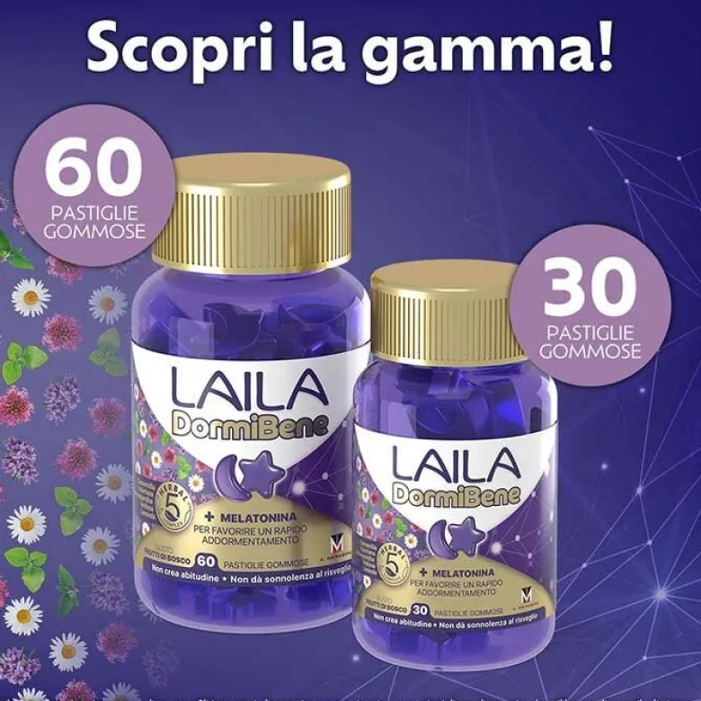 Laila Dormibene Per Il Sonno 60 Pastiglie Gommose