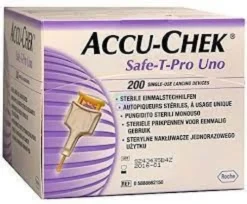 Lancette pungidito accu-chek safe t pro uno 200 pezzi