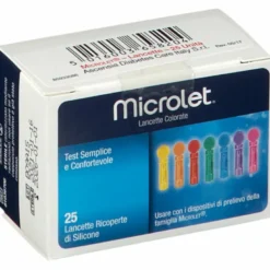 Lancette pungidito per diabetici Microlet lancets 25 pezzi