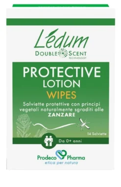 Ledum ds Protective Lotion Wipes 14 Pezzi