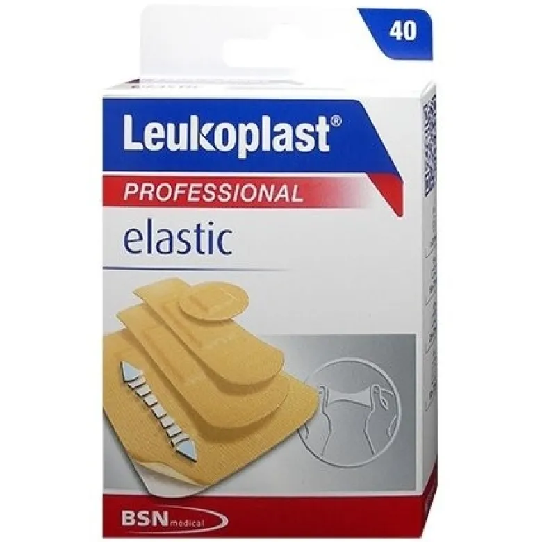 Leukoplast Elastic Cerotti Assortiti 4 Formati 40 Pezzi