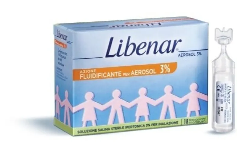 Libenar Aerosol 3% Fiale Soluzione Salina Ipertonica 18 Flaconcini