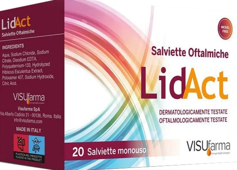 Lidact Salviette Oftalmiche Perioculari Monouso 20 Pezzi