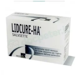 Lidcure-ha salviettine detergentri per occhi 16 bustine