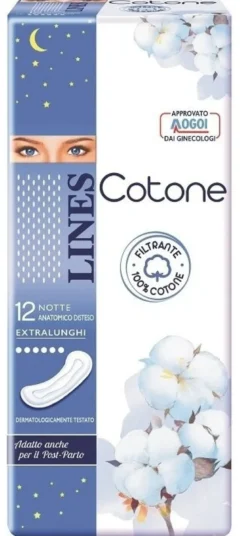 Lines cotone non ultra notte distesi 12 pezzi