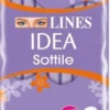 Lines idea sottile anatomico ripiegato con ali 12 assorbenti