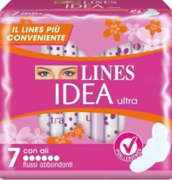 Lines idea ultra flussi abbondanti con ali 7 assorbenti