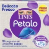 Lines petalo blu assorbente lungo con ali 10 pezzi