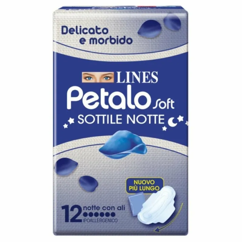 Lines petalo soft notte 12 pezzi