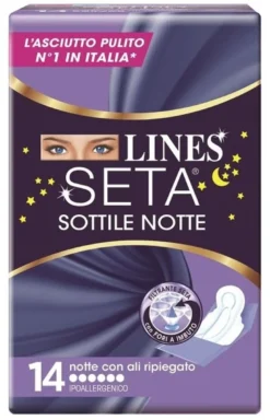 Lines seta sottile notte con ali 14 pezzi