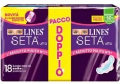 Lines seta ultra assorbenti lungo vp dwct 18 pezzi