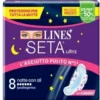 Lines Seta Ultra 8 Assorbenti Notte con Ali