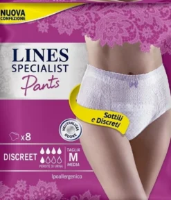 Lines specialist pants discreet m farma 8 pezzi