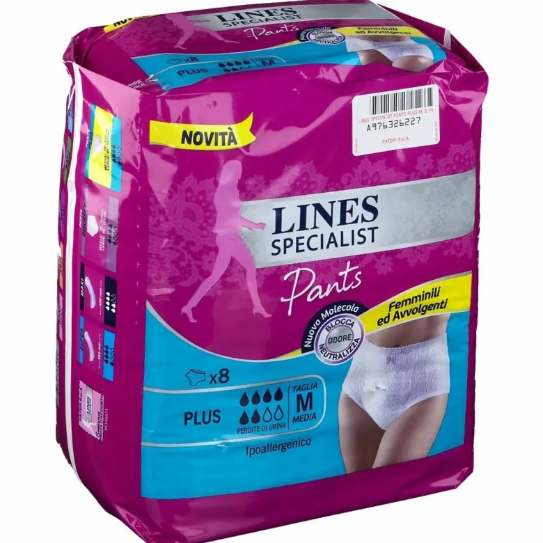 Lines specialist pants plus m farma 8 pezzi