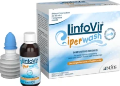 Linfovir Iperwash Soluzione Salina 8 Flaconi + Erogatore