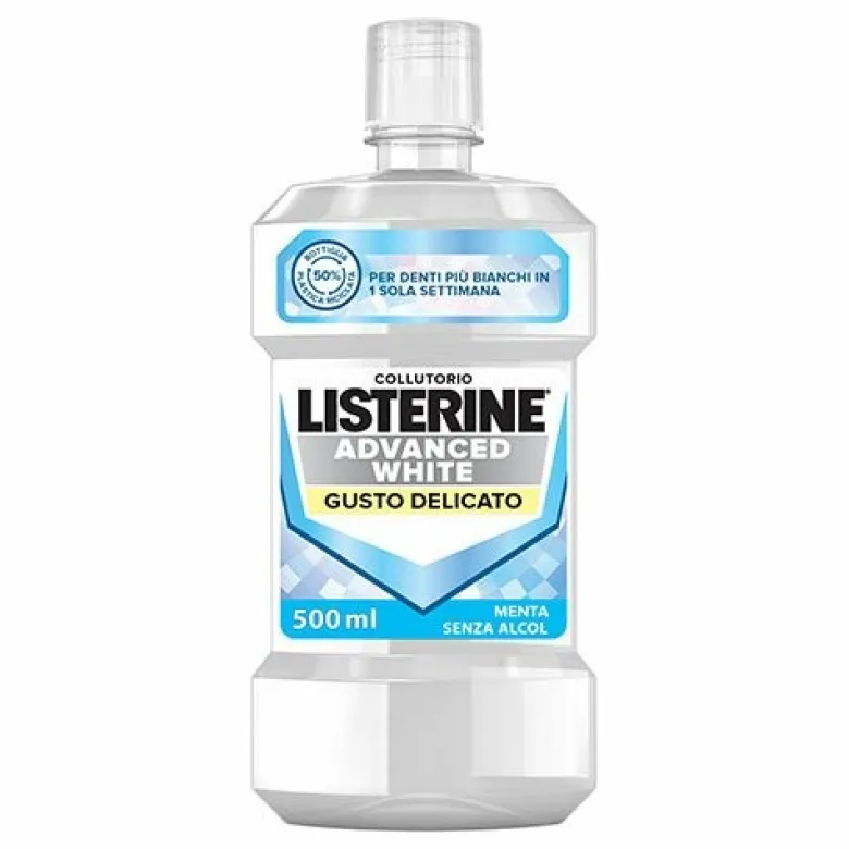 Listerine Colluttorio Advance White Gusto Delicato 500 ml