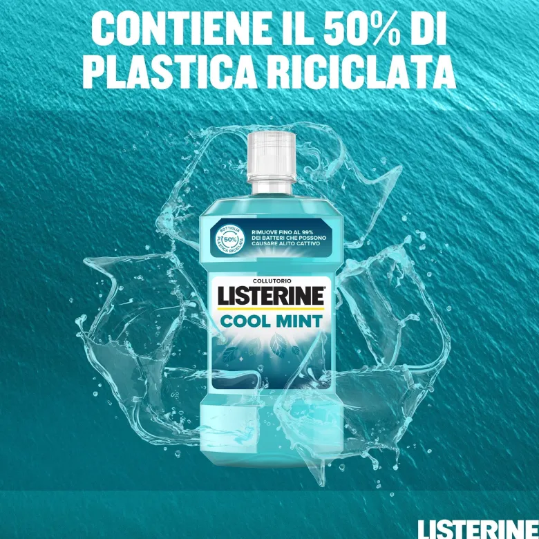 Listerine Cool Mint Collutorio alla Menta Anti Placca 500 ml