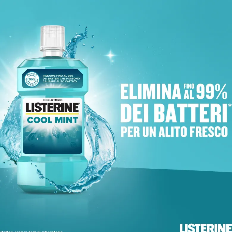 Listerine Cool Mint Collutorio alla Menta Anti Placca 500 ml