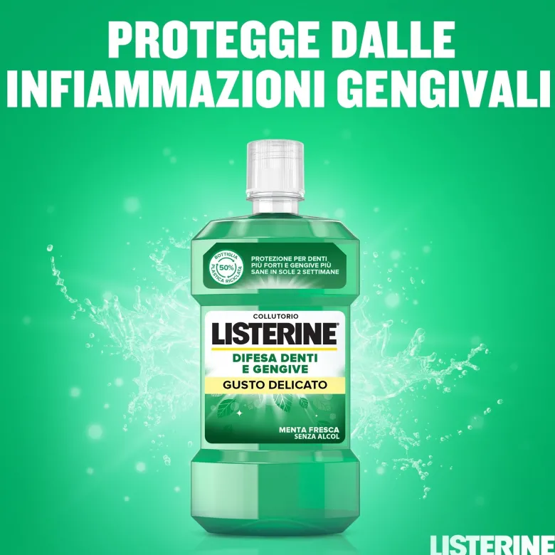 Listerine Difesa Denti e Gengive Collutorio Delicato 500 ml