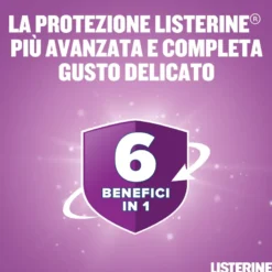 Listerine Total Care Collutorio Gusto Menta Delicato 500 ml