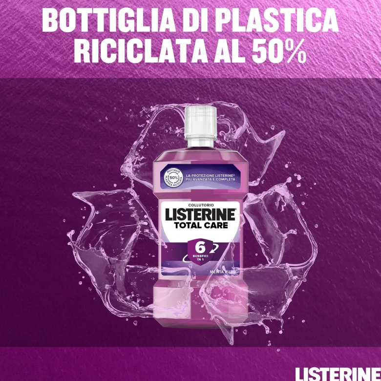 Listerine Total Care Collutorio Gusto Menta Pura 500 ml