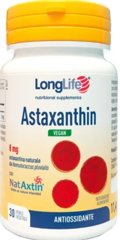 Longlife Astaxanthin Vegan 8mg 60 Perle