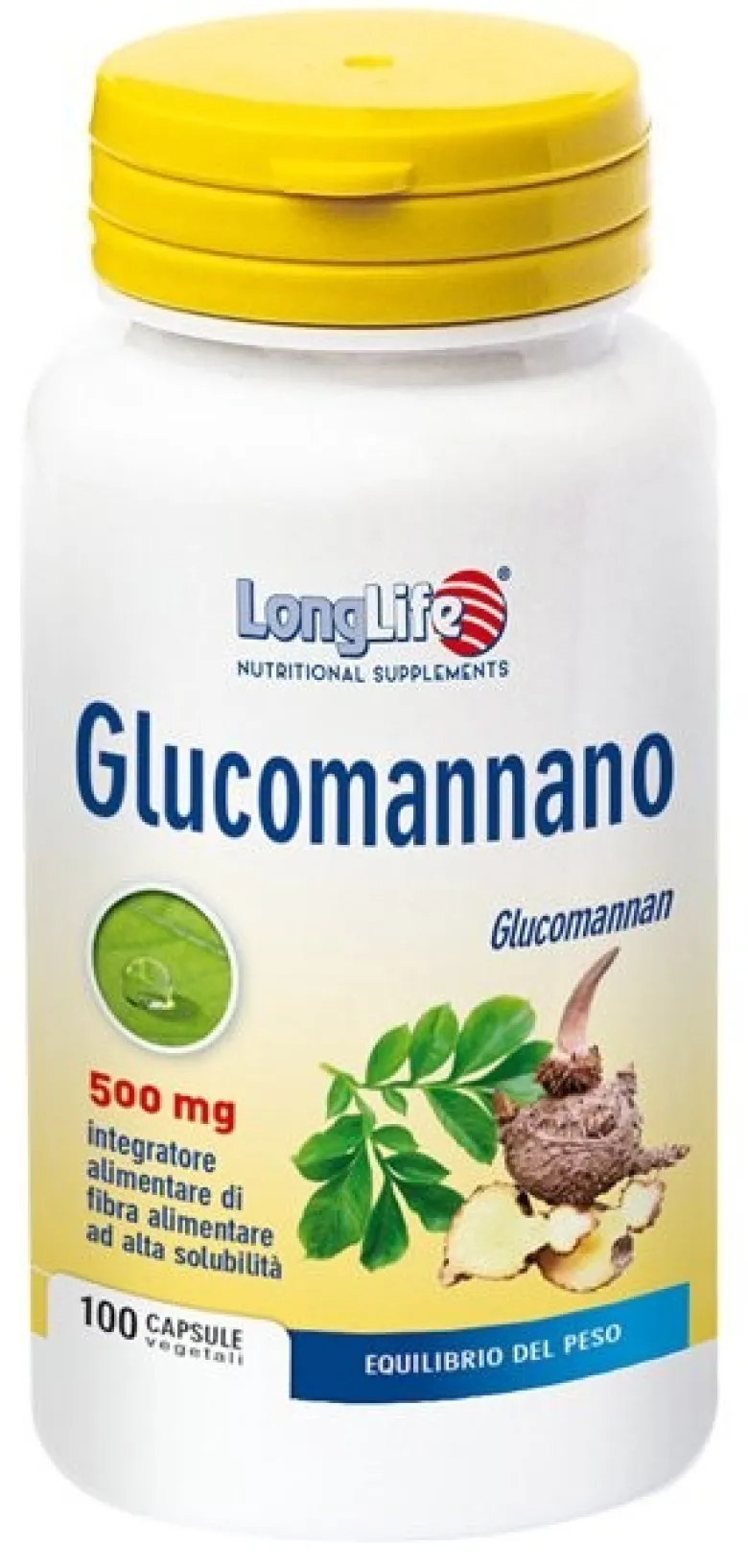 Longlife glucomannano 100 capsule vegetali