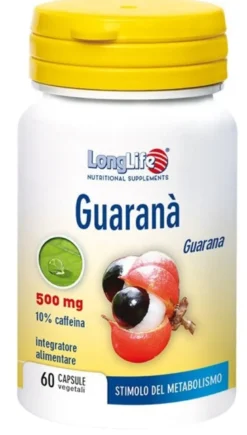 Longlife guarana 60 capsule vegetali