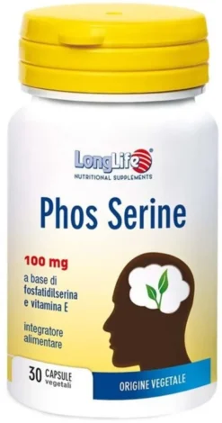 Long Life Phos Serine Integratore Fosfatidilserina 30 Capsule