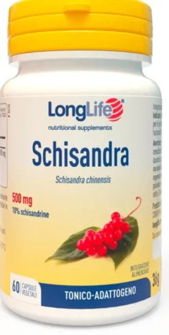 Longlife Schisandra 500 mg 60 Capsule Vegetali da 600 mg