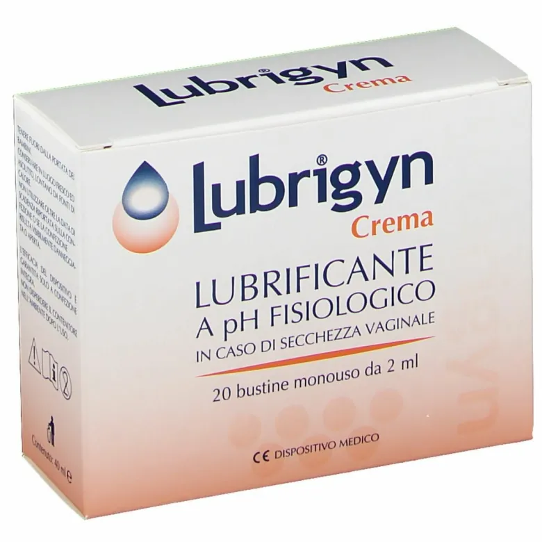 Lubrigyn Crema Vaginale Lubricante 20 Bustine da 2 ml