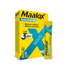 Maalox Reflurapid blocca il reflusso neutralizza il bruciore da iperacidità 20 bustine