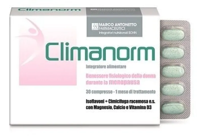 Marco Antonetto Climanorm Integratore Menopausa 30 Compresse