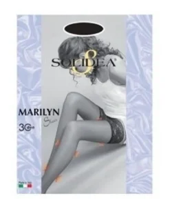 Marilyn 30 sheer calza autoreggente sabbia 1