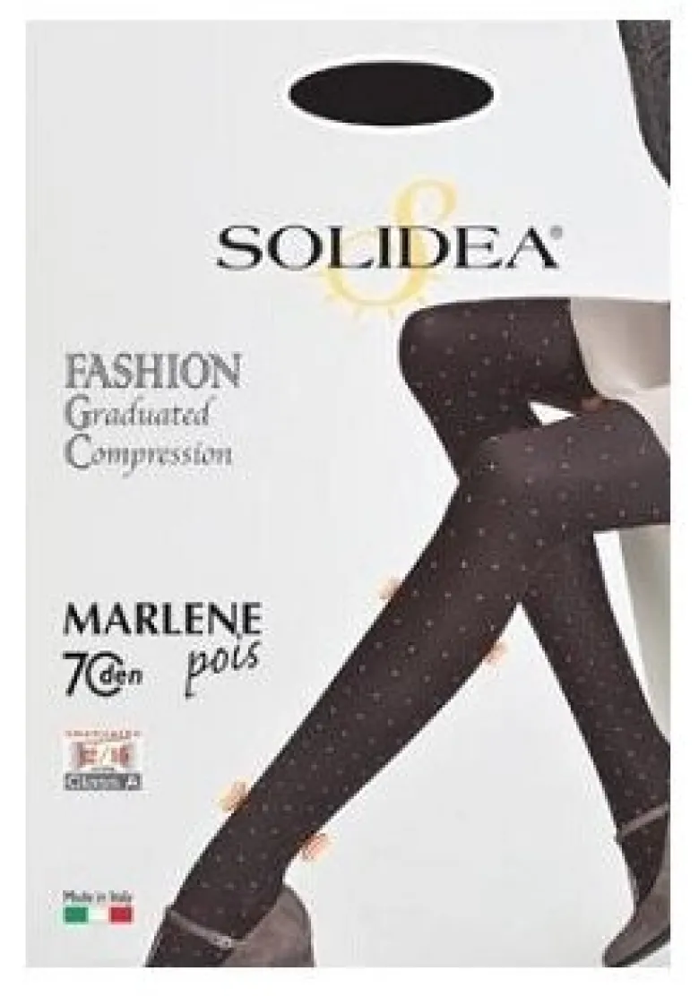 Marlene pois 70 collant opaco fantasia moka 3-ml
