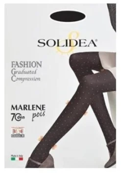Marlene pois 70 collant opaco fantasia moka 2-m