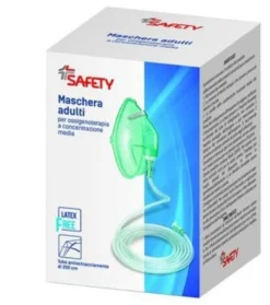 Maschera per ossigenoterapia con tubo 200cm