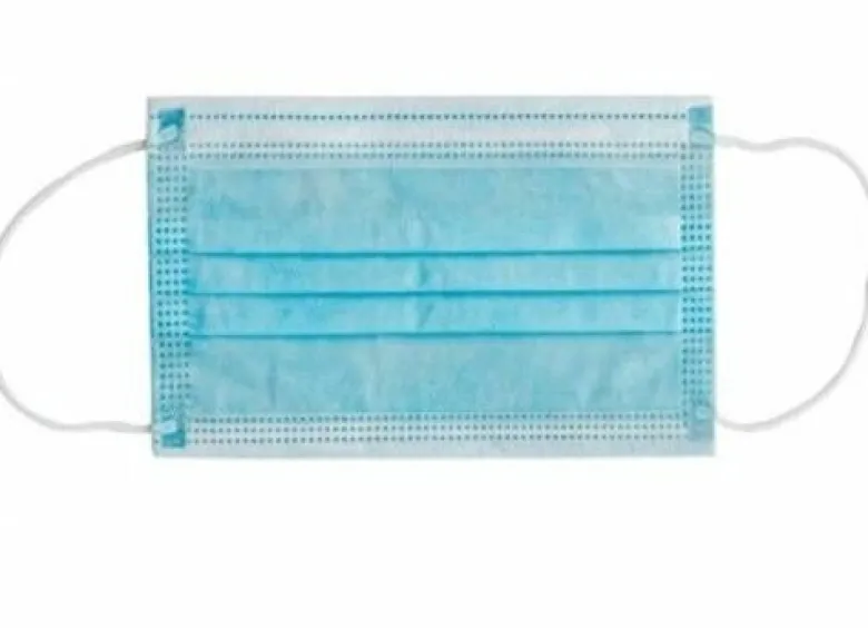 Mascherina chirurgica filtrante 98% 3 veli tipo iir con elastici adulti azzurra 10 pezzi