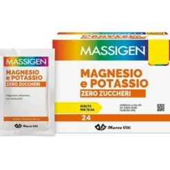 Massigen Magnesio e Potassio Zero Zuccheri 24 Bustine