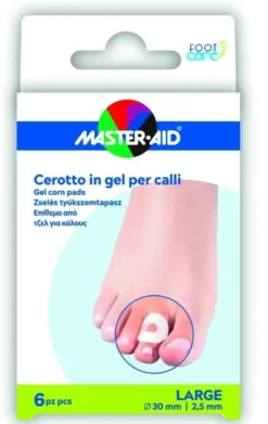Master-aid foot care cerotto gel calli taglia l 6 pezzi