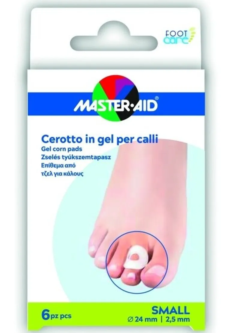 Master-aid foot care cerotto gel calli taglia s 6 pezzi