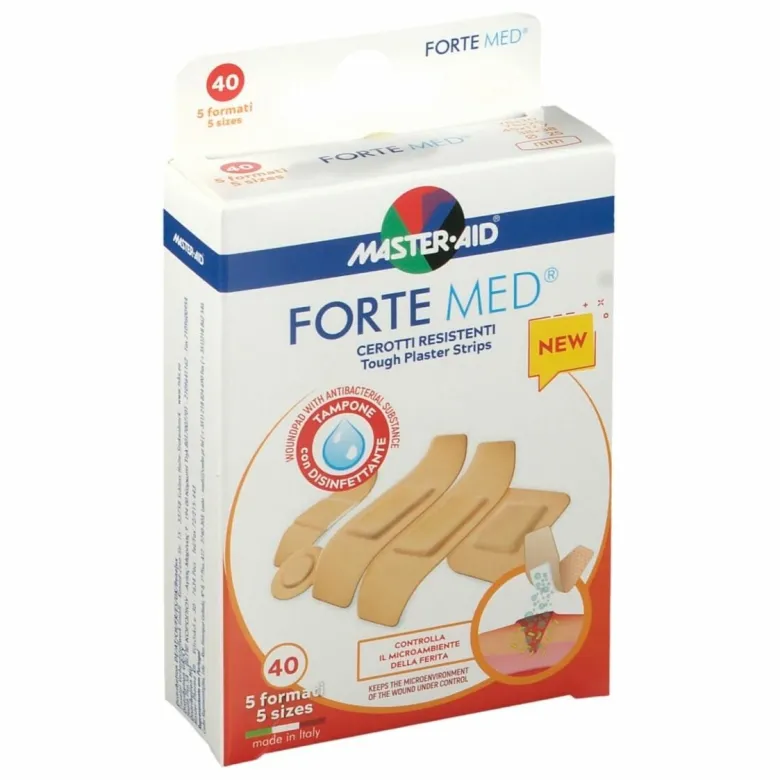 Master Aid Forte Med Cerotti In Striscia Assortiti 40 Pezzi